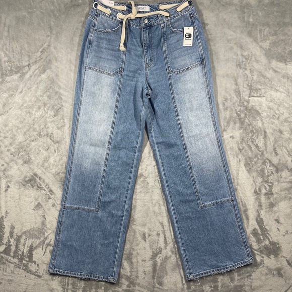 VERVET BY FLYING MONKEY Denim - Vervet by Flying Monkey Olivia High Rise Wide Leg Jeans W30 L34 Blue Denim NEW